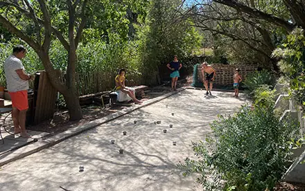 Pétanque en soirée